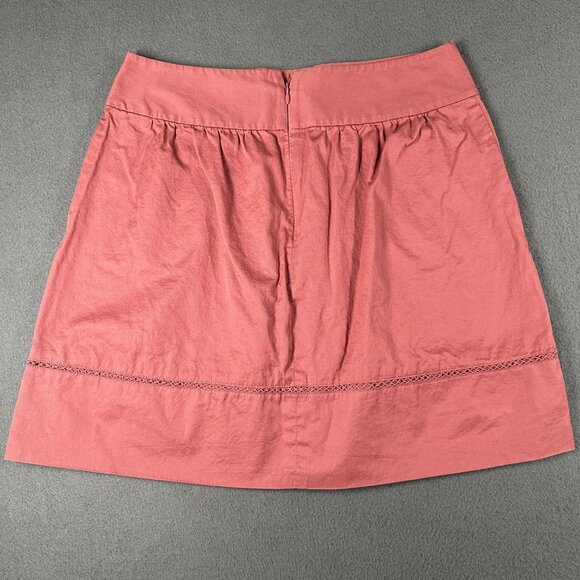 LOFT Skirt Womens 4 Mauve Pink A-Line Pockets Zip Casual Summer Lightweight - Picture 9 of 9